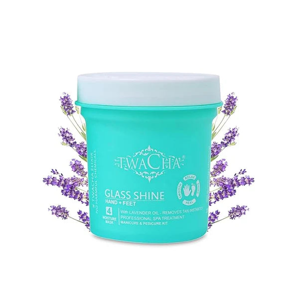 TWACHA Glass Shine Pedicure-Manicure Hand & Foot Care Kit with Lavender Oil (1400 ml, Set of 4)