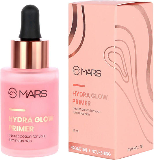 MARS Hydra Glow Proactive Nourishing Long Lasting Primer - 30 ml (Transparent)