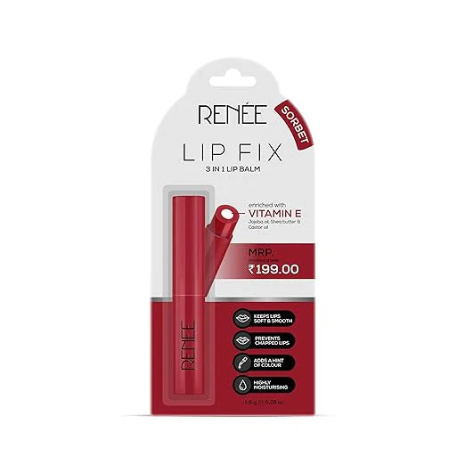 RENEE Lip Fix 3 in 1 Tinted Lip Balm 6gm