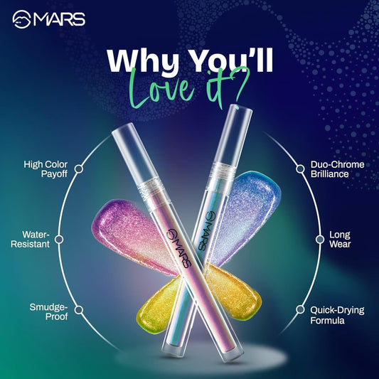 MARS Northern Lights Duo Chrome Liquid Eyeliner (1.5 ml)