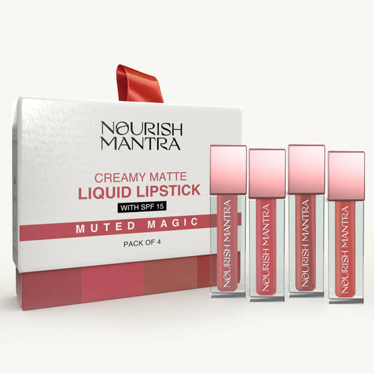 Nourish Mantra Muted Magic Creamy Matte Liquid Lipstick Combo