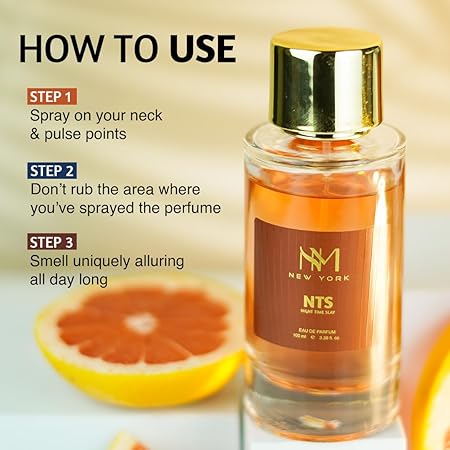 Nourish Mantra NM New York Night Time Slay |perfume for man| Premium Long Lasting Fragrance Spray | With Aromatic Blend of Herbal & Woody Notes |Best Perfume| gift for man-100 ml