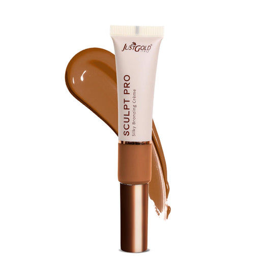 Justgold Sculpt Pro Silky Bronzing Creme Contour Suitabe for All Skin Types Full Coverage and Waterproof