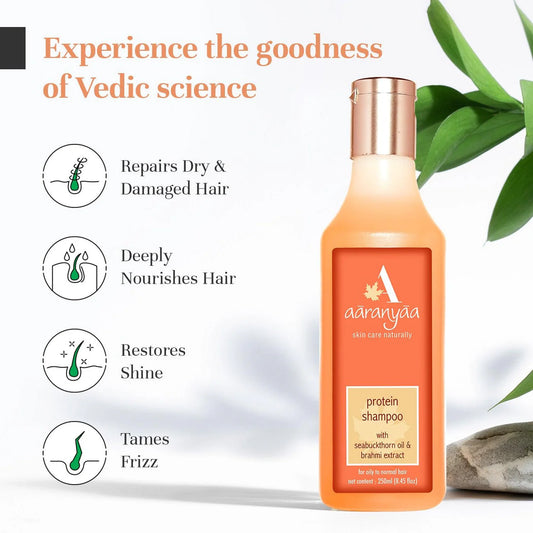 Aaranyaa Protein Conditioning Shampoo With Seabuckthorn Oil & Brahmi Extract Sale (250ml)