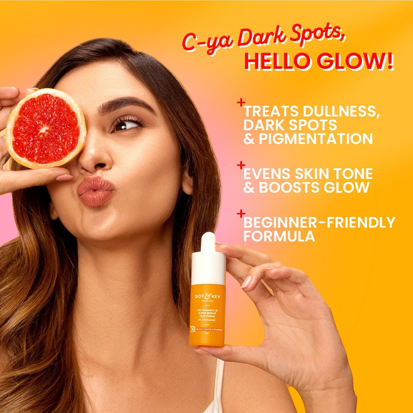 Dot & Key 10% Vitamin C+E Super Bright Face Serum With 5% Niacinamide & Blood Orange (20ml)
