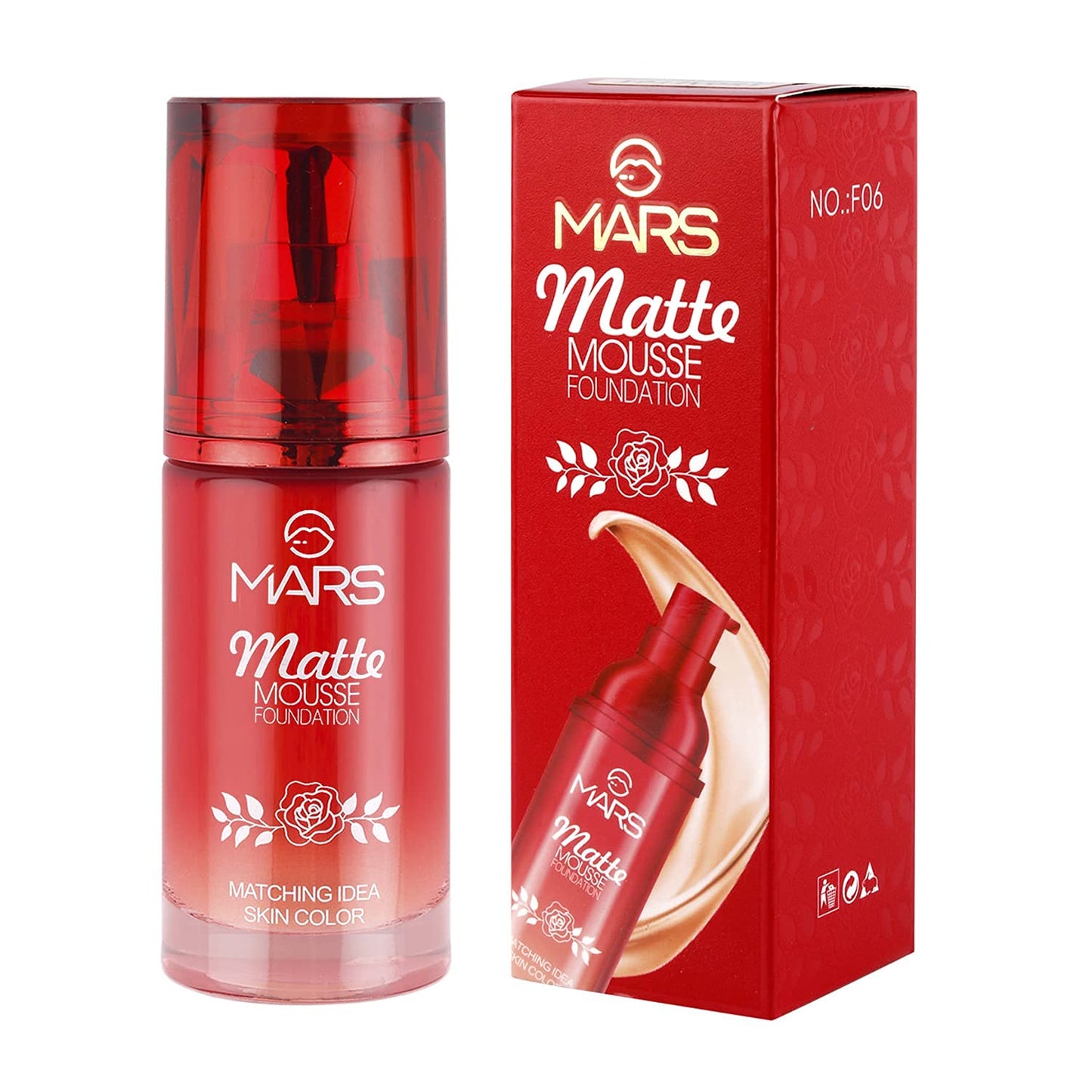 Matte Mousse Foundation Light Weight Waterproof F06 60ml