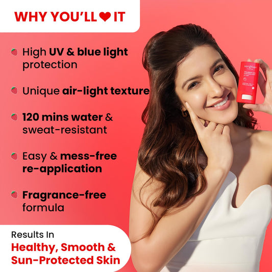 Dot & Key Strawberry Dew SPF 50 Sunscreen Air Light | SPF 50 PA+++ In-Vivo Tested | 20g
