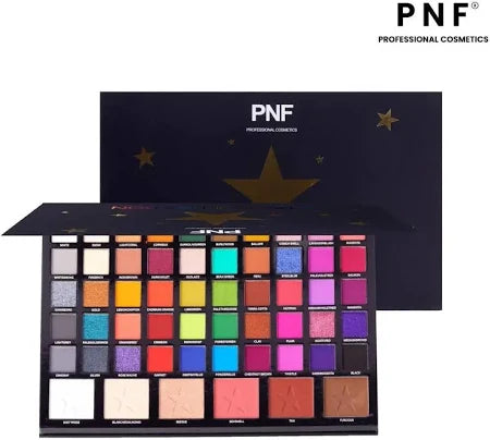 Star Collection Eyeshadow Palette, Long Lasting Shimmer Matte Eye Makeup Blush & Highlight & Eyeshadow Palette 90g