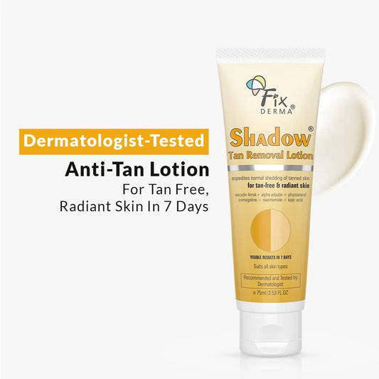 Shadow Tan Removal Lotion | For Tan-Free and Radiant Skin in just 7 Days 75ml