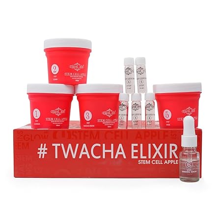 TWACHA 6 Steps STEM CELL Facial Kit | Skin Repair System for Mature & Aged Skin - (435 g)
