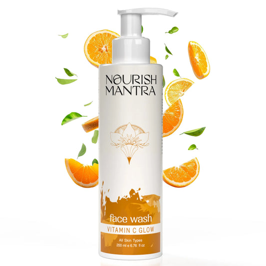 Nourish Mantra Vitamin C Glow Face Wash for Bright & Glowing Skin (200ml)