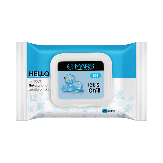 MARS Refreshing Wet Wipes for Face | 25 Wipes