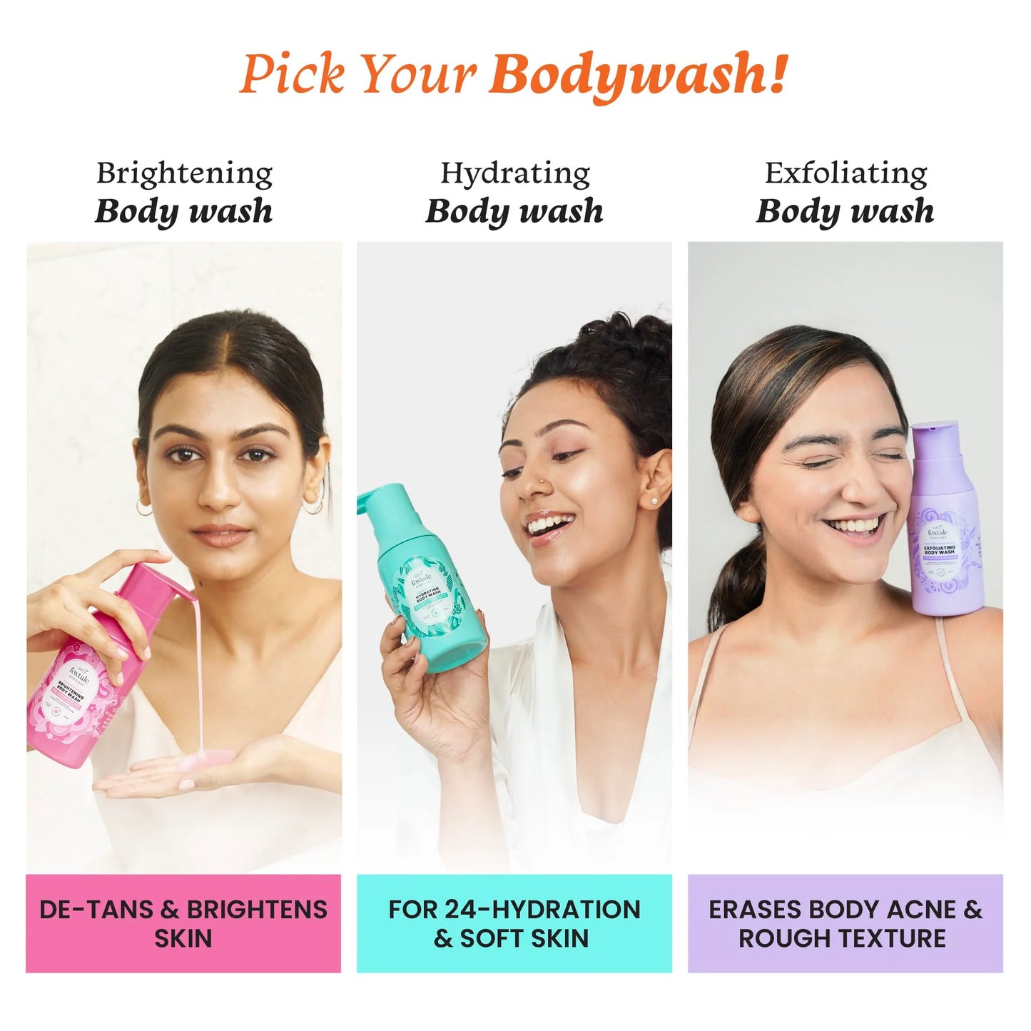 FoxTale Hula Hoop Brightening Body Wash by Foxtale | Lactic Acid & Niacinamide