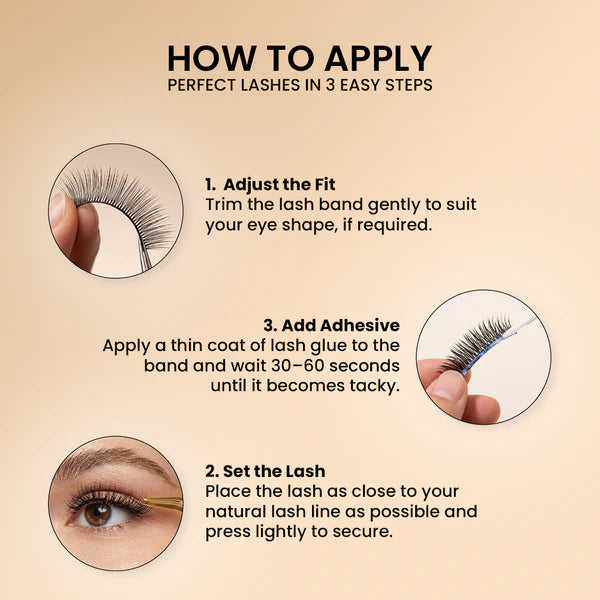 Recode Studios Recode RE01/D09 Featherlight Eyelashes-Transparent Band