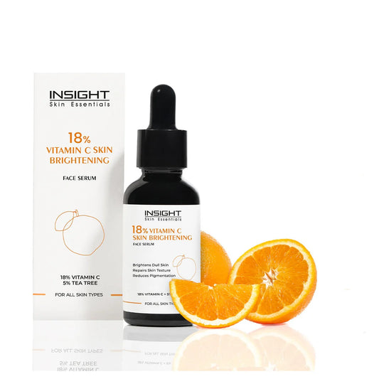 NSIGHT 18% Vitamin C Brightening Face Serum | Dull Skin Revival | Texture Repair | Pigmentation Reduction | All Skin Types | 30 ml
