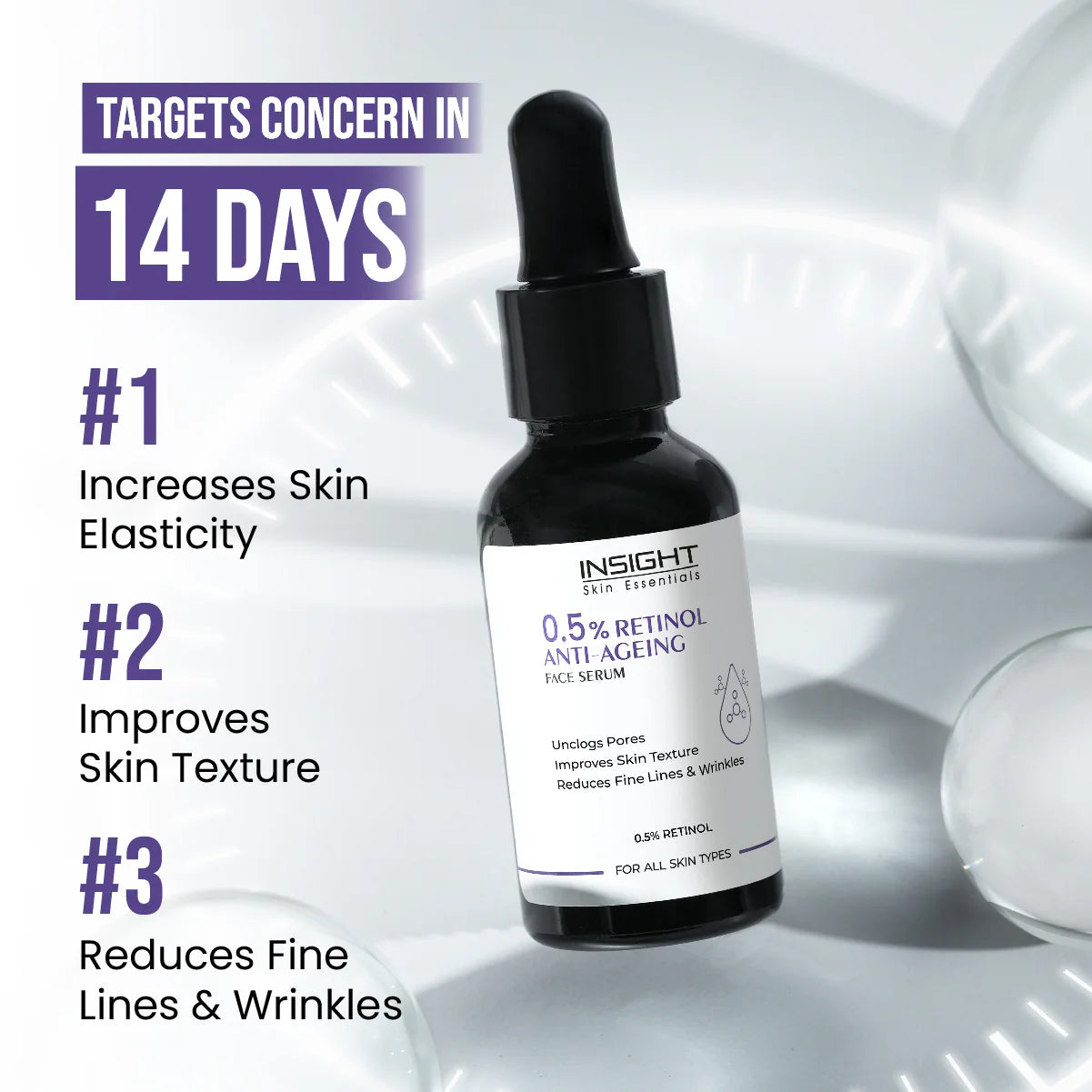 Insight 0.5% Retinol Anti-Ageing Face Serum (30ml)