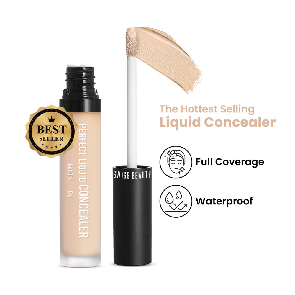 Swiss beauty Full CoverageLiquid Concealer With Jojoba Oil | 6gm