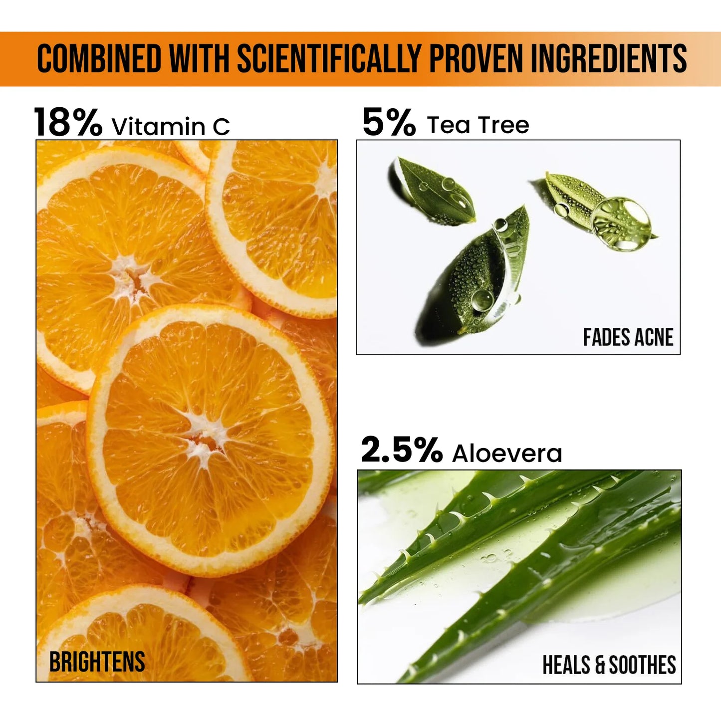 NSIGHT 18% Vitamin C Brightening Face Serum | Dull Skin Revival | Texture Repair | Pigmentation Reduction | All Skin Types | 30 ml