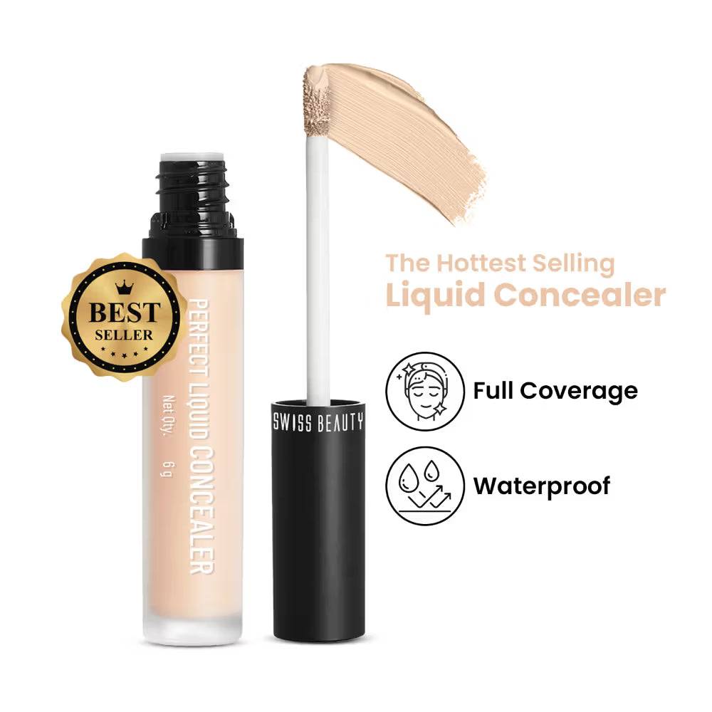 Swiss beauty Full CoverageLiquid Concealer With Jojoba Oil | 6gm