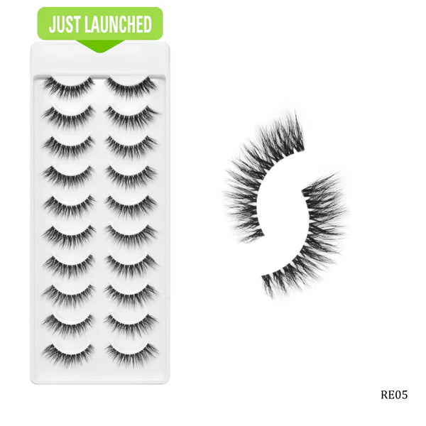 Recode Studios Recode RE01/D09 Featherlight Eyelashes-Transparent Band