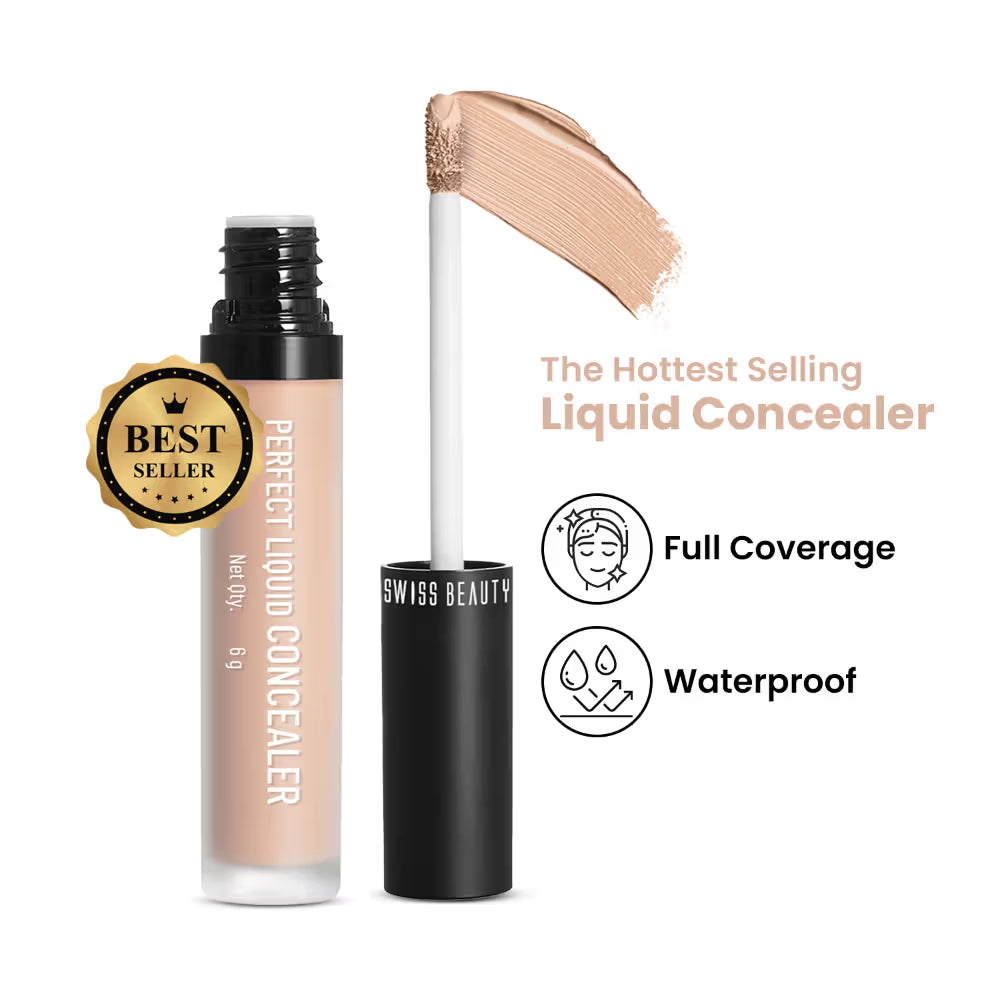 Swiss beauty Full CoverageLiquid Concealer With Jojoba Oil | 6gm