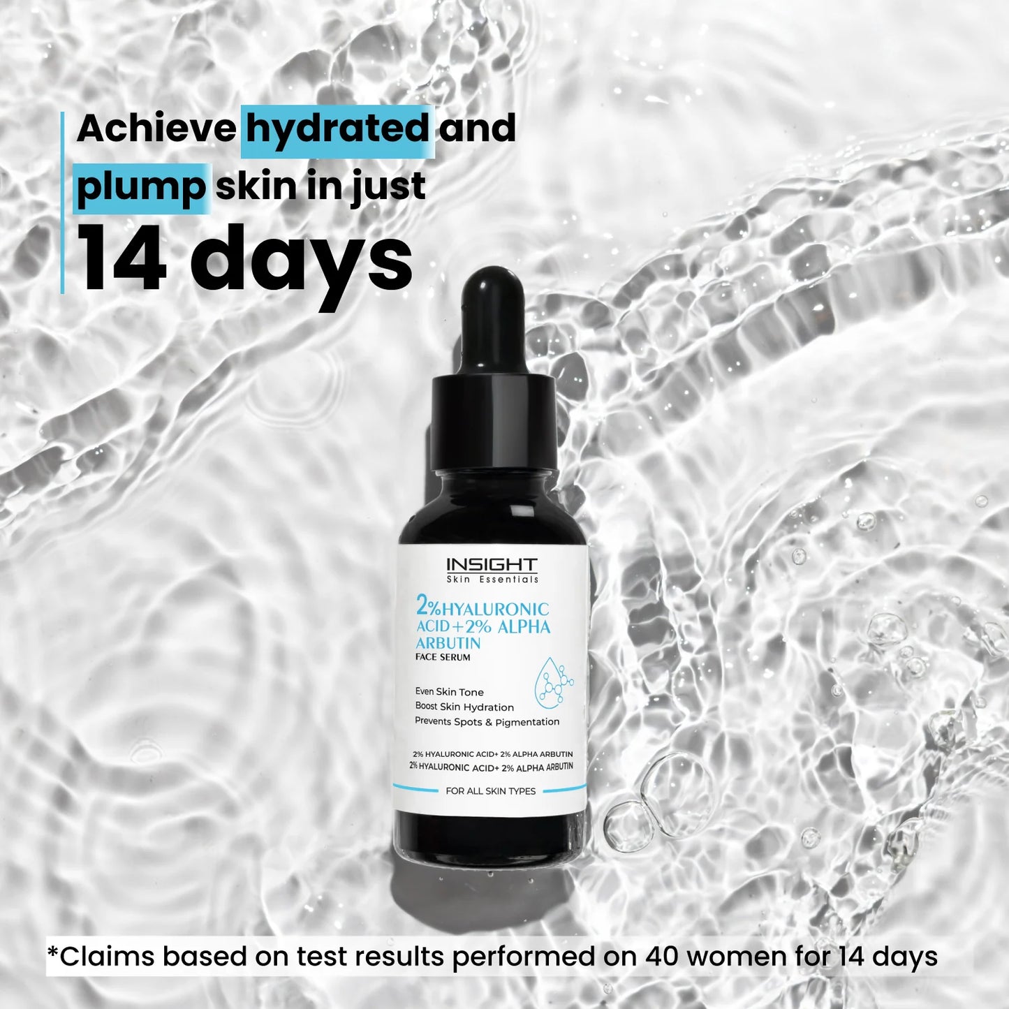 Insight Professiona 2% Hyaluronic Acid + 2% Alpha Arbutin Face Serum