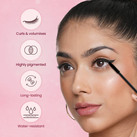 Swiss Beauty Precision Thickening Long Lash Mascara ,Waterproof , Smudge-Proof - Black