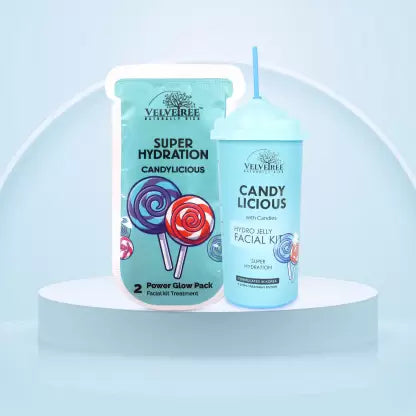 Velvetree Hydro Jelly Facial Kit Candy Licious with candies Super Hydration | 165g