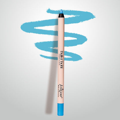 JustGold Butter Kohl Kajal Pencil Smudgeproof Waterproof and long lasting One Swipe Application Fadeproof Deep Matte Finish Enriched With Vitamin E & B5