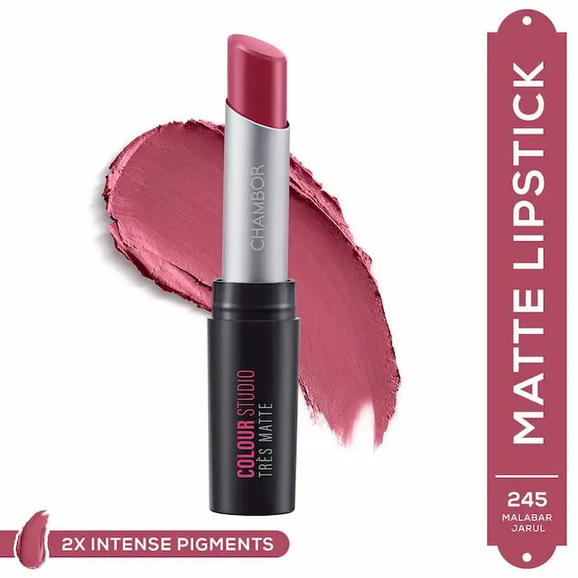 Chambor Tres Matte Lipstick - Ultra Powdery Matte Lipstick With SPF30