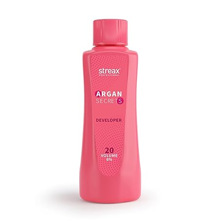 Streax Professional Developer 20 Volume 6% For Hair Color With Argan Secrets Colourant