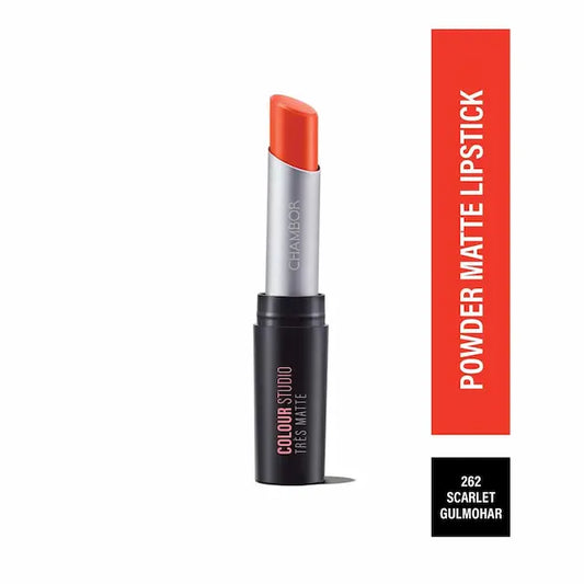 Chambor Tres Matte Lipstick - Ultra Powdery Matte Lipstick With SPF30