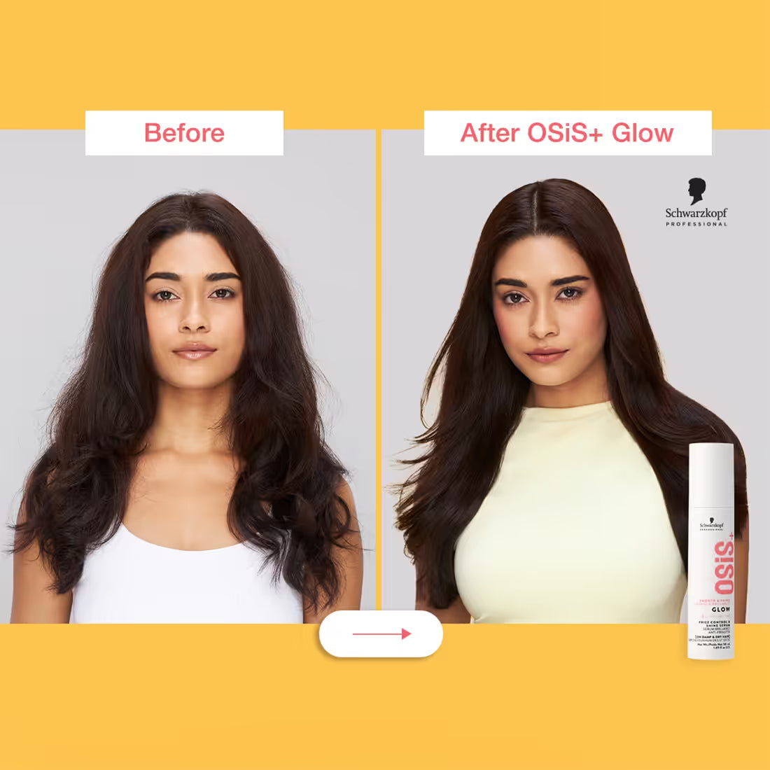 Schwarzkopf Professional OSiS+ Glow Anti-Frizz Shine Serum For Frizz Reduction And Shine (50ml)