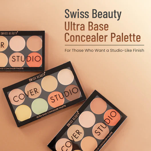 Swiss Beauty Cover Studio Ultra Base Concealer Palette | 19gm