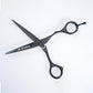 Mr. Barber Classic Black Teflon Scissors 5.5" (14 cm) | Professional Hair Cutting Shears