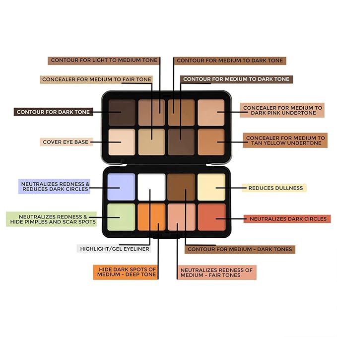 Forever52 Camouflage 16 color HD concealer palette