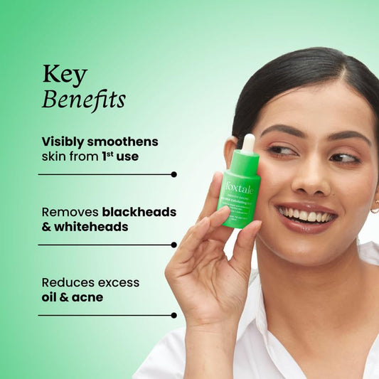 Foxtale 2% Salicylic Acid AHA BHA Exfoliating Serum