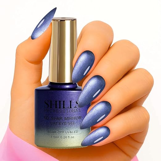 SHILLS PROFESSIONAL Glaze 9D Cat Eye Gel Nail Polish 7.5ml – Magnetic Soak-Off UV/LED Gel Polish for Salon & DIY Nail Art