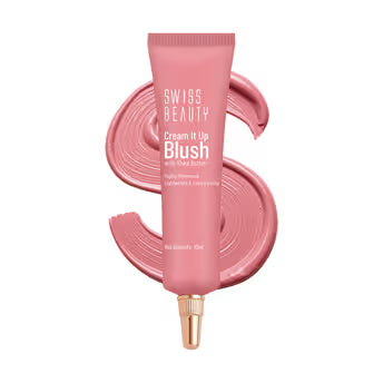 Swiss Beauty Cream It Up Blush | Highly pigmented | Super-blendable | Long-lasting | Enriched with Shea Butter | Multipurpose | 10ml
