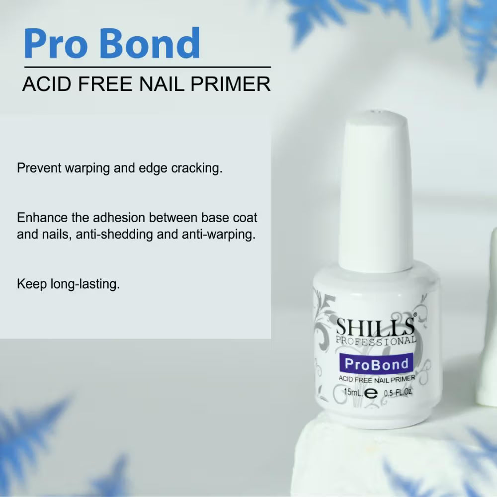 Shills Professional Pro Bond Acid Free UV LED Soak Off Gel Nail Primer 15ml
