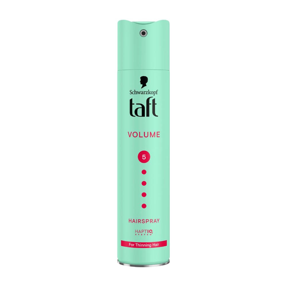 Schwarzkopf Taft Volume Hair Spray Hold Level 5, Hair Mousse for Fine and Thinning Hair, Volumising Mousse that Prevents Blow-Dry Damage, Non-Sticky, Vegan Formula - 250 ml
