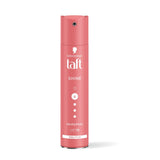 Schwarzkopf TAFT Shine Hair Spray For Shinner Hair With Diamond Luminizer Formula Hold 4, Lasts 24Hr+ Protects From Wind And Humidity, No Stickiness, Easy To Brush Out, For Salon Like Finish - 250Ml