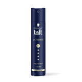Schwarzkopf TAFT Ultimate Hair Spray For Hair With Crystal Shine | Hold 5+ For 72H hold | Protects From Wind And Humidity | No Stickiness | Easy To Brush Out | For Salon Like Finish - 250Ml