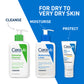 CeraVe Moisturizers New Moisturizing Lotion For Dry To Very Dry Skin Fragrance Free Made In France