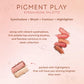 Justgold Pigment Play Eyeshadow Palette with 59 Vibrant Colors, including Matte and Shimmer Finishes, Offering Richly Pigmented and Blendable Shades for a Flawless Eye Look
