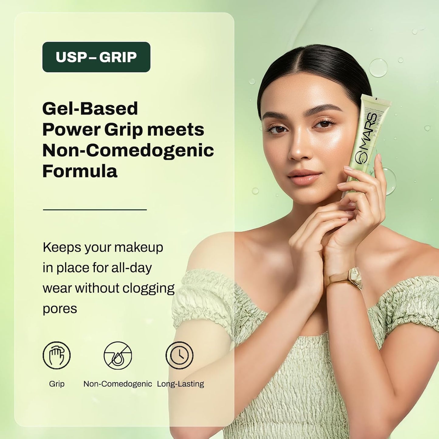 MARS Glow O' Clock Gel Primer for Face Makeup | 30ml