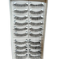 Gala Natural Hair False Eyelashes, 10 Pairs, Black