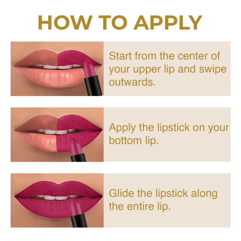 Insight Professional Matte Lipstick - Praise | Matte Finish | Ultra Pigmented | Transferproof | Infused with Carrot Seed Oil & Vitamin E (4.2gm)