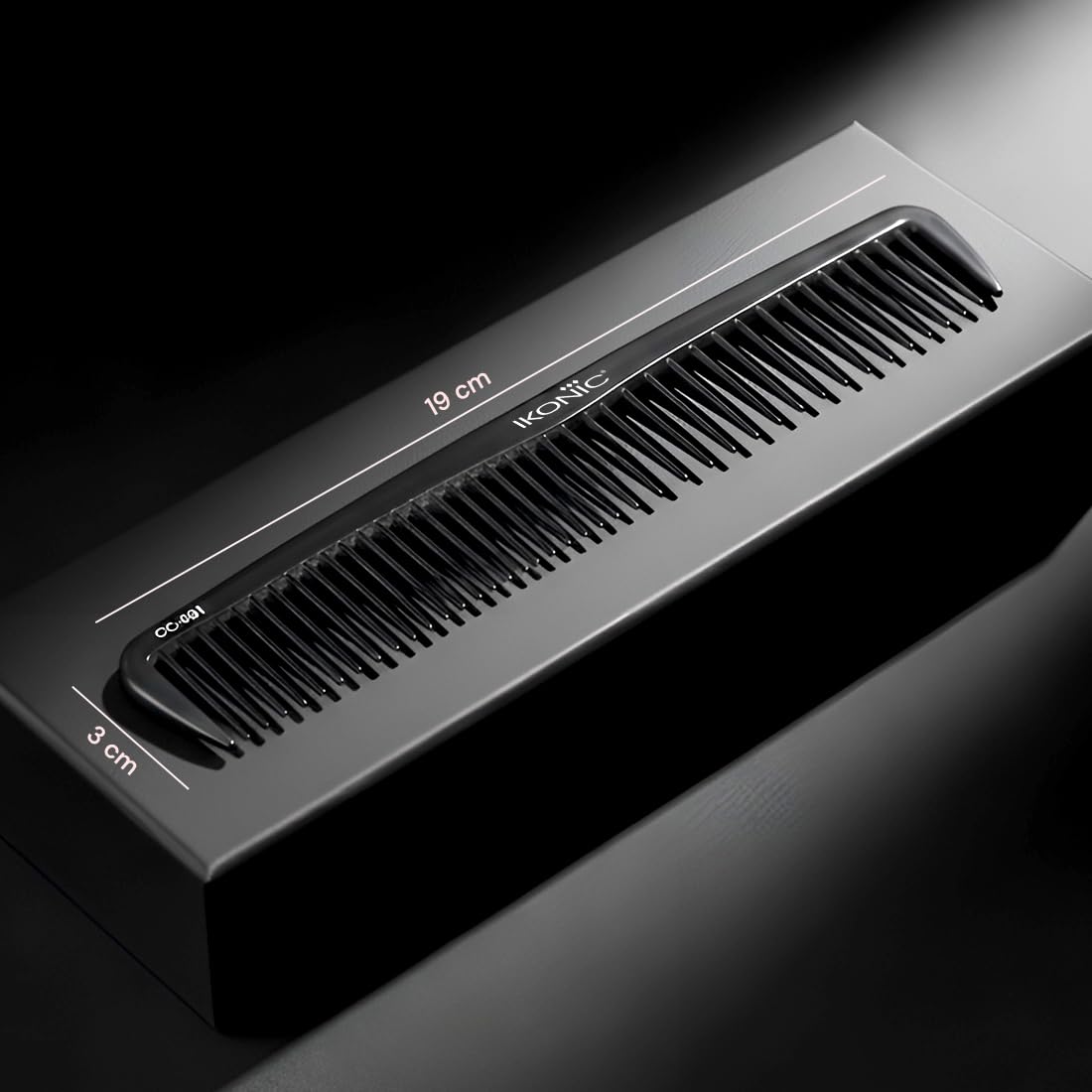 Ikonic Professional Carbon Comb Black Combs & Brushes