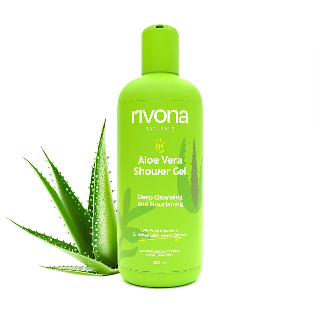 Rivona Natural Cool Epsom Muscle Therapy body wash | Shower Gel with Magnesium salt (epsom salt) Menthol & Rosemary Oil | Instant Muscle recovery, skin Relaxation, Hand and Foot Soak l Refreshing Natural Fragrance | Sports & Fitness - 250 ml